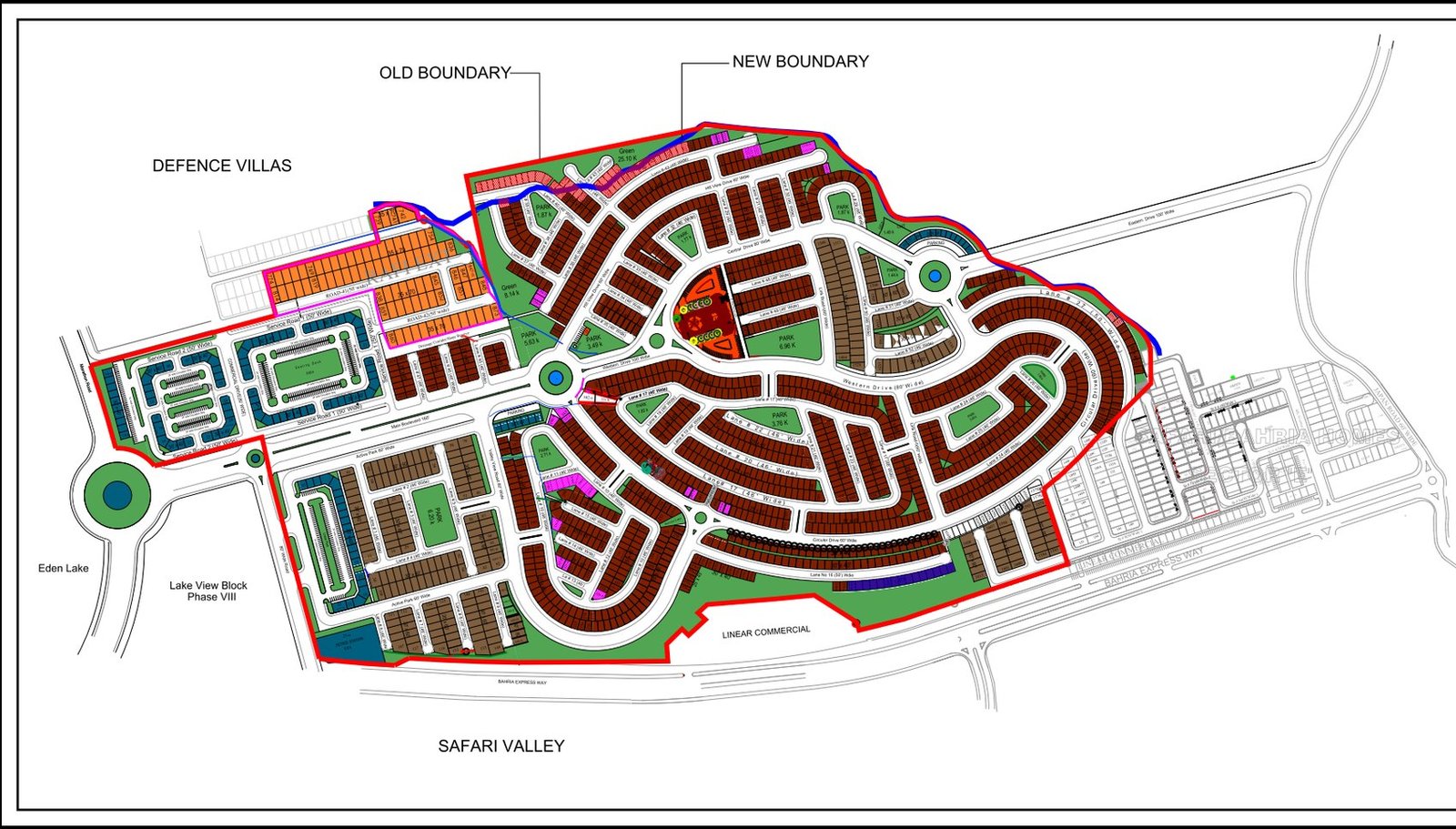 Revised master plan of Rafi Block housing scheme