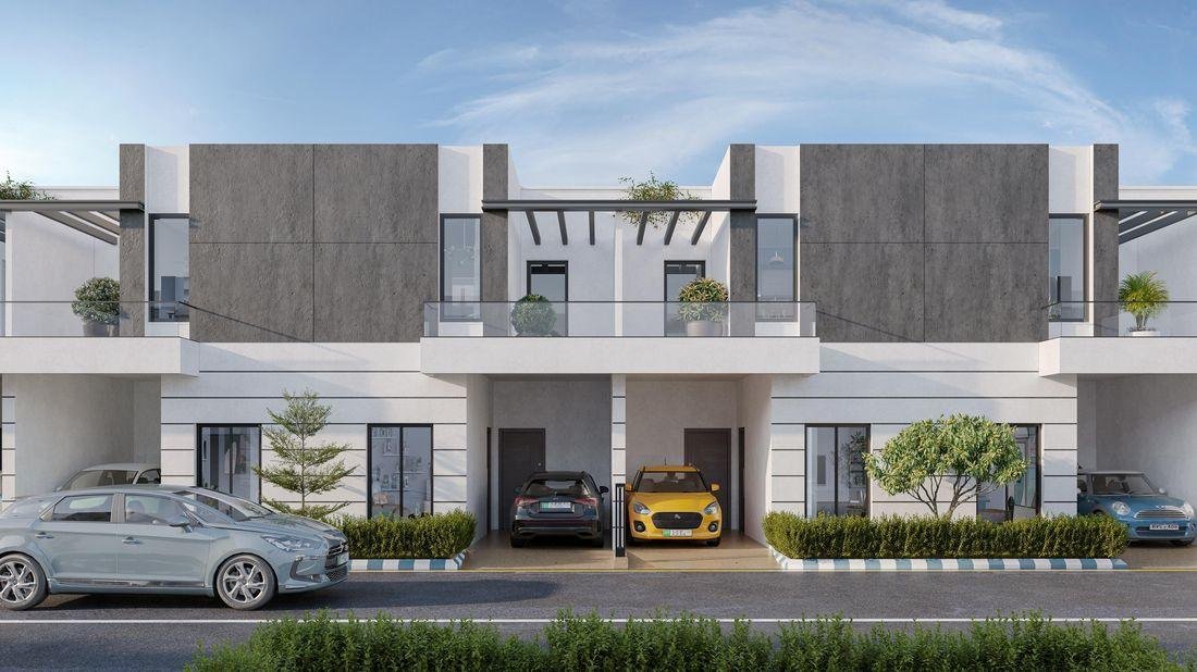 Townhouse elevations — residential block