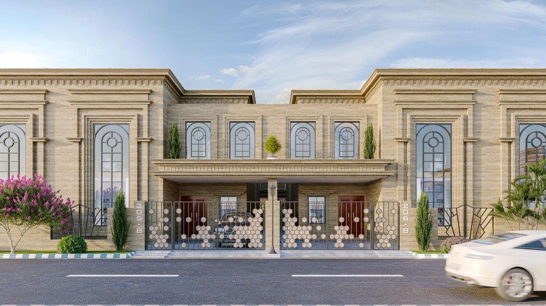 Entrance gateway — classical facade